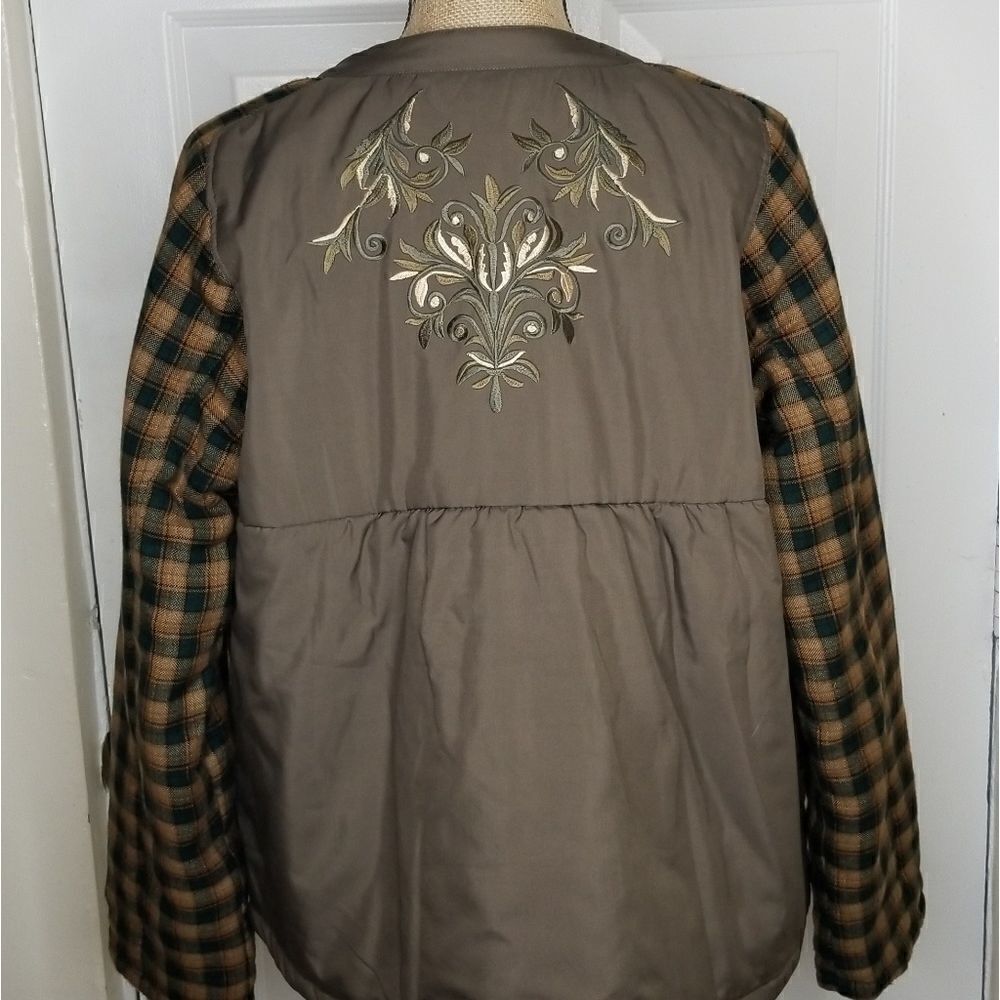 Sundance | Olive Swing Floral Embroidered Jacket - Picture 6 of 6
